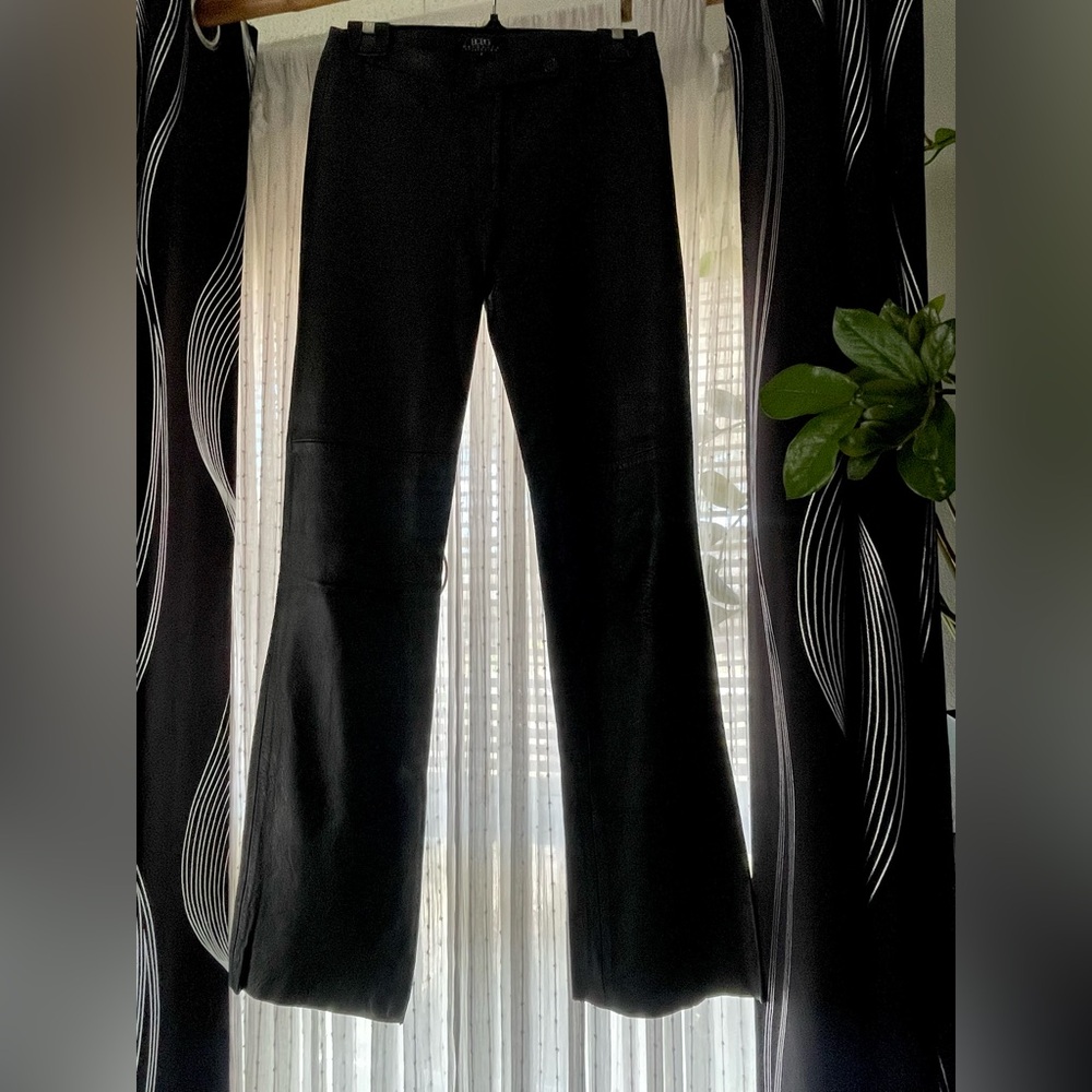 BCBG Max Azria Leather Lined Pants